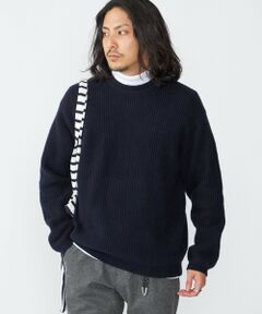 SHIPS / シップス ニット・セーター | SHIPS:〈手洗い可能〉7ゲージ ブラッシュド コットン クルーネック プルオーバー ニット