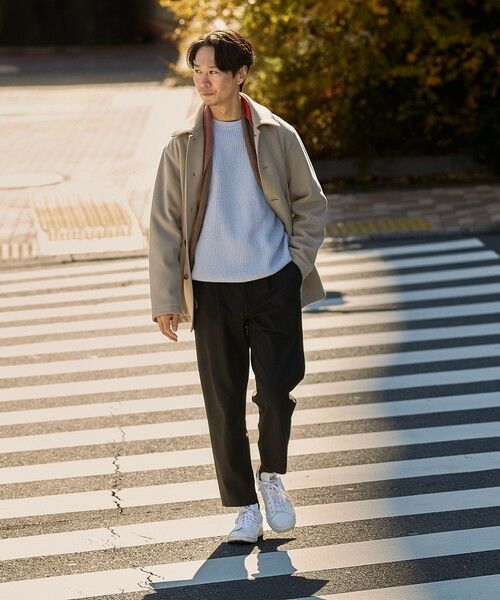 SHIPS / シップス ニット・セーター | SHIPS:〈手洗い可能〉7ゲージ ブラッシュド コットン クルーネック プルオーバー ニット | 詳細9