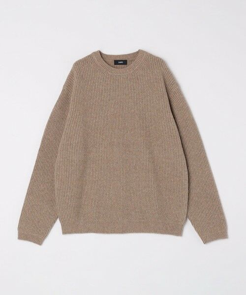 SHIPS / シップス ニット・セーター | SHIPS:〈手洗い可能〉7ゲージ ブラッシュド コットン クルーネック プルオーバー ニット | 詳細15