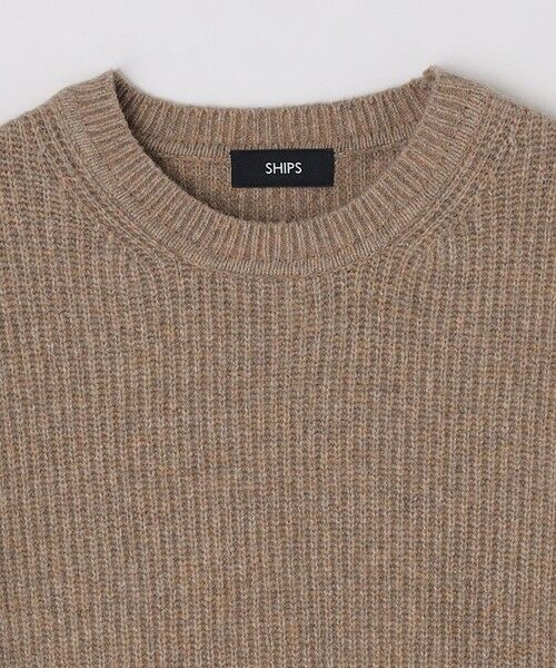 SHIPS / シップス ニット・セーター | SHIPS:〈手洗い可能〉7ゲージ ブラッシュド コットン クルーネック プルオーバー ニット | 詳細17