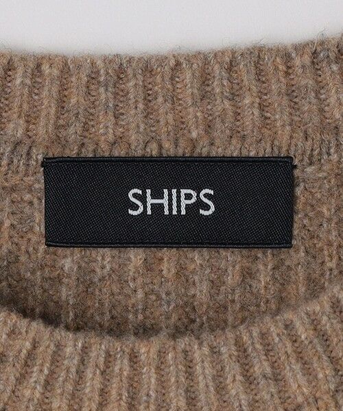SHIPS / シップス ニット・セーター | SHIPS:〈手洗い可能〉7ゲージ ブラッシュド コットン クルーネック プルオーバー ニット | 詳細18