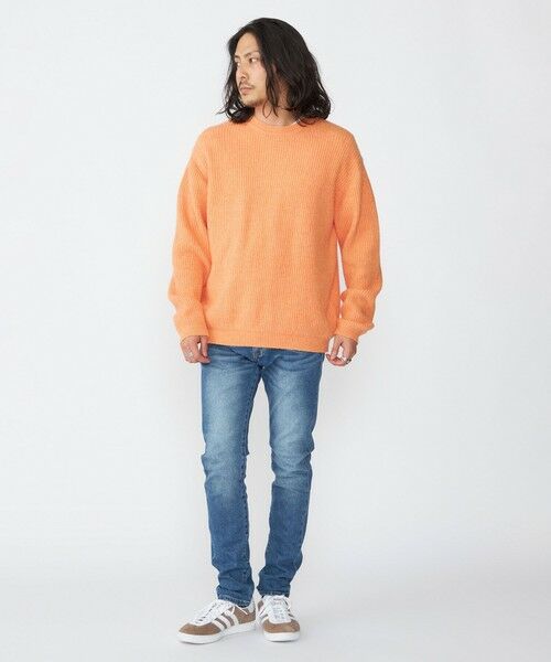 SHIPS / シップス ニット・セーター | SHIPS:〈手洗い可能〉7ゲージ ブラッシュド コットン クルーネック プルオーバー ニット | 詳細21