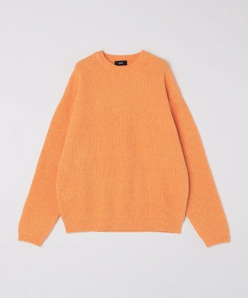 SHIPS / シップス ニット・セーター | SHIPS:〈手洗い可能〉7ゲージ ブラッシュド コットン クルーネック プルオーバー ニット | 詳細23