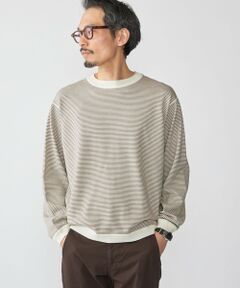 SHIPS / シップス ニット・セーター | SHIPS:〈洗濯機可能〉14ゲージ マイクロボーダー ウール スウェット ニット