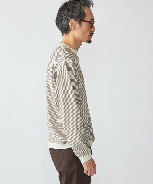 SHIPS / シップス ニット・セーター | SHIPS:〈洗濯機可能〉14ゲージ マイクロボーダー ウール スウェット ニット | 詳細8