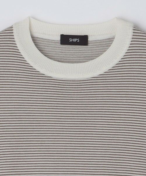 SHIPS / シップス ニット・セーター | SHIPS:〈洗濯機可能〉14ゲージ マイクロボーダー ウール スウェット ニット | 詳細11