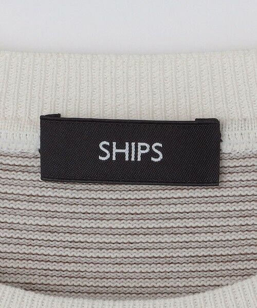 SHIPS / シップス ニット・セーター | SHIPS:〈洗濯機可能〉14ゲージ マイクロボーダー ウール スウェット ニット | 詳細12