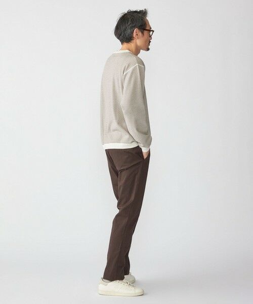 SHIPS / シップス ニット・セーター | SHIPS:〈洗濯機可能〉14ゲージ マイクロボーダー ウール スウェット ニット | 詳細4