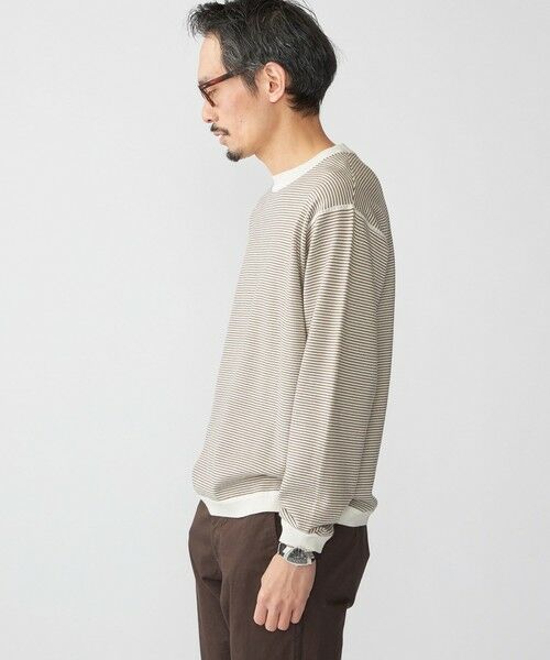 SHIPS / シップス ニット・セーター | SHIPS:〈洗濯機可能〉14ゲージ マイクロボーダー ウール スウェット ニット | 詳細6