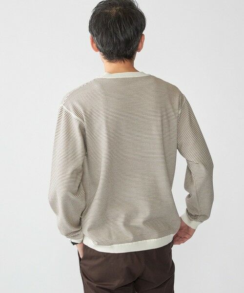 SHIPS / シップス ニット・セーター | SHIPS:〈洗濯機可能〉14ゲージ マイクロボーダー ウール スウェット ニット | 詳細7