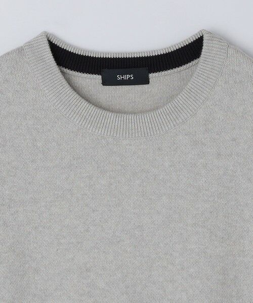 SHIPS / シップス ニット・セーター | SHIPS:〈洗濯機可能〉 コットン カシミヤ ソリッド クルーネック ニット | 詳細3