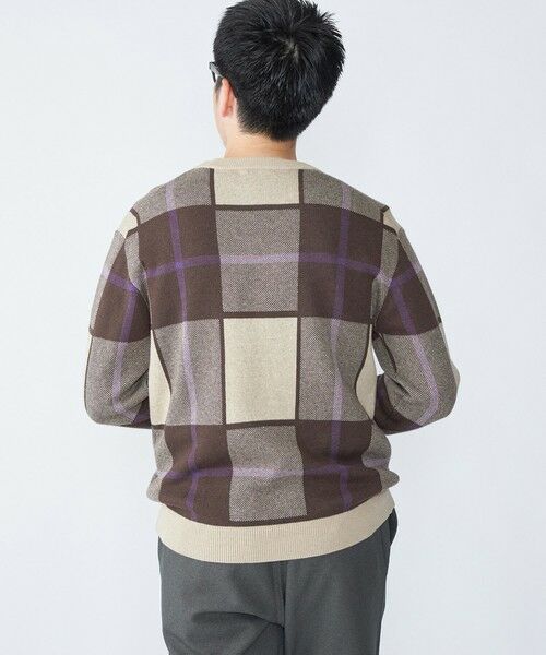 SHIPS / シップス ニット・セーター | SHIPS:〈洗濯機可能〉 コットン カシミヤ チェック クルーネック ニット | 詳細11