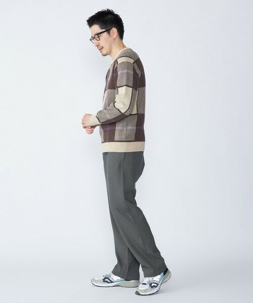 SHIPS / シップス ニット・セーター | SHIPS:〈洗濯機可能〉 コットン カシミヤ チェック クルーネック ニット | 詳細6