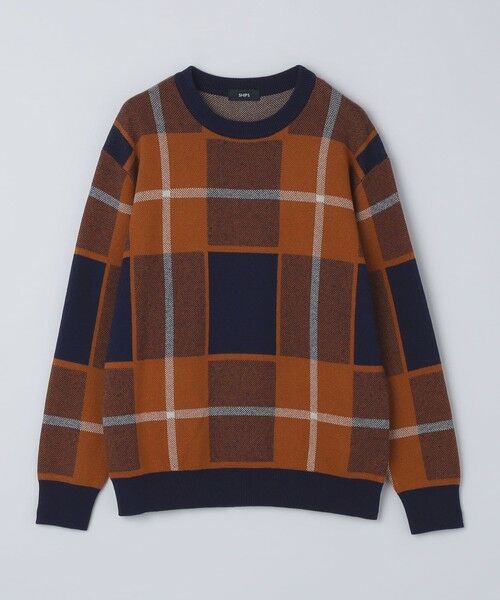 SHIPS / シップス ニット・セーター | SHIPS:〈洗濯機可能〉 コットン カシミヤ チェック クルーネック ニット | 詳細17