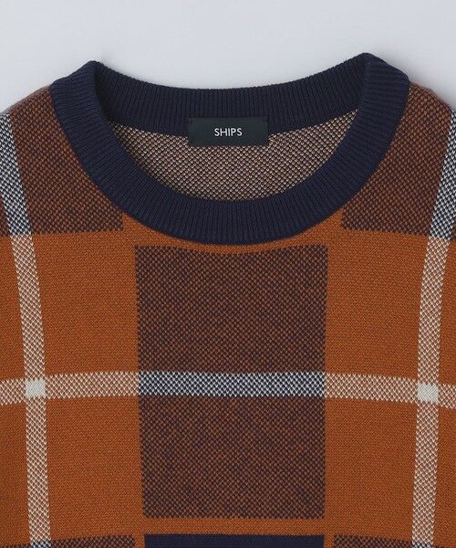 SHIPS / シップス ニット・セーター | SHIPS:〈洗濯機可能〉 コットン カシミヤ チェック クルーネック ニット | 詳細19