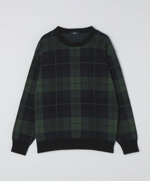 SHIPS / シップス ニット・セーター | SHIPS: 50th ANNIV コットン カシミヤ クルーネック SHIPSタータン ニット | 詳細10
