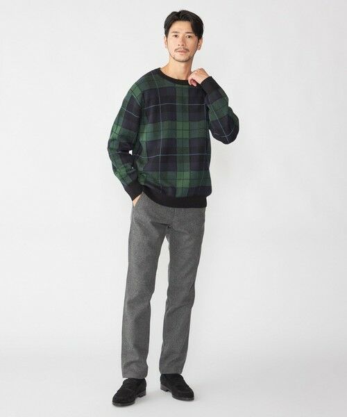 SHIPS / シップス ニット・セーター | SHIPS: 50th ANNIV コットン カシミヤ クルーネック SHIPSタータン ニット | 詳細2