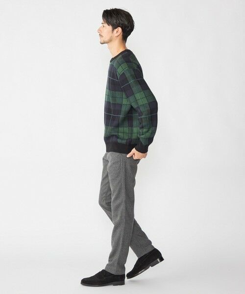 SHIPS / シップス ニット・セーター | SHIPS: 50th ANNIV コットン カシミヤ クルーネック SHIPSタータン ニット | 詳細3