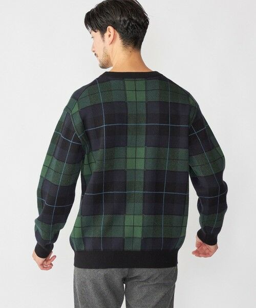 SHIPS / シップス ニット・セーター | SHIPS: 50th ANNIV コットン カシミヤ クルーネック SHIPSタータン ニット | 詳細8