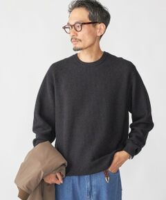 SHIPS / シップス ニット・セーター | SHIPS:〈手洗い可能〉TEXBRID(R) コットン ウール ピケ クルーネック ニット