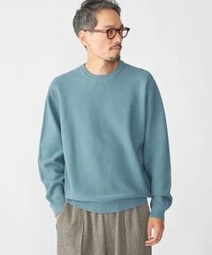 SHIPS / シップス ニット・セーター | SHIPS:〈手洗い可能〉TEXBRID(R) コットン ウール ピケ クルーネック ニット