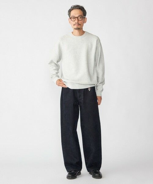 SHIPS / シップス ニット・セーター | SHIPS:〈手洗い可能〉TEXBRID(R) コットン ウール ピケ クルーネック ニット | 詳細1