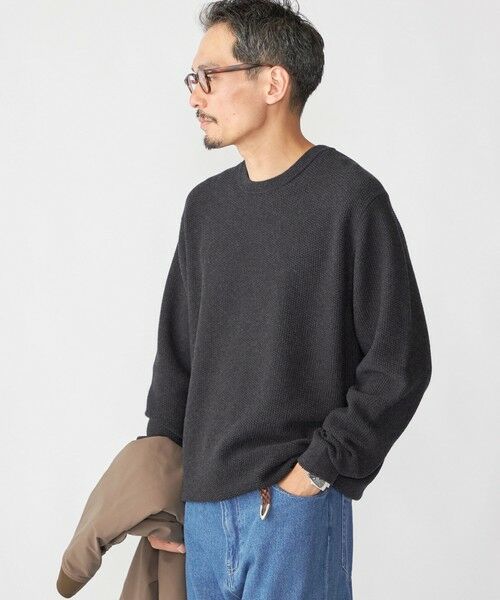 SHIPS / シップス ニット・セーター | SHIPS:〈手洗い可能〉TEXBRID(R) コットン ウール ピケ クルーネック ニット | 詳細10