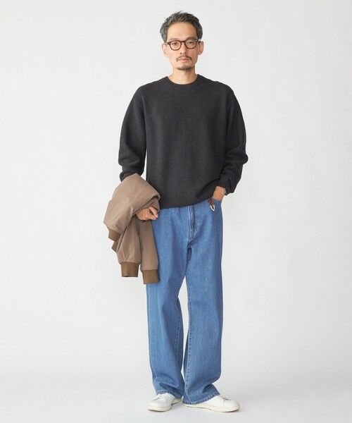 SHIPS / シップス ニット・セーター | SHIPS:〈手洗い可能〉TEXBRID(R) コットン ウール ピケ クルーネック ニット | 詳細5