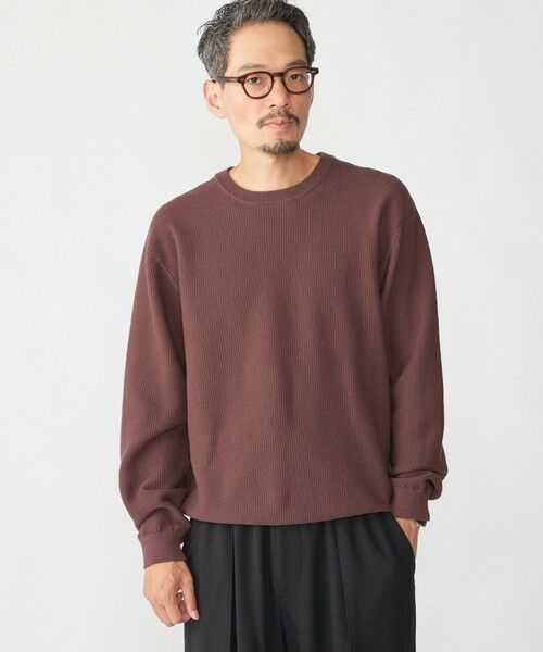 SHIPS / シップス ニット・セーター | SHIPS:〈手洗い可能〉TEXBRID(R) コットン ウール ピケ クルーネック ニット | 詳細20