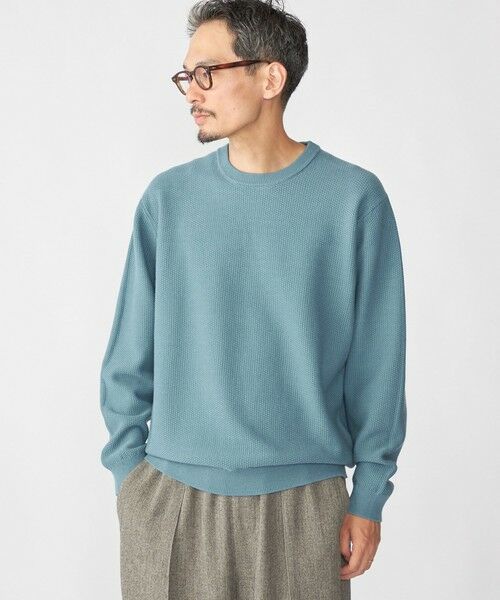 SHIPS / シップス ニット・セーター | SHIPS:〈手洗い可能〉TEXBRID(R) コットン ウール ピケ クルーネック ニット | 詳細24