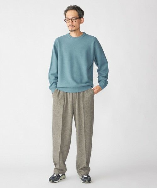 SHIPS / シップス ニット・セーター | SHIPS:〈手洗い可能〉TEXBRID(R) コットン ウール ピケ クルーネック ニット | 詳細23