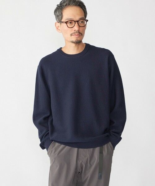 SHIPS / シップス ニット・セーター | SHIPS:〈手洗い可能〉TEXBRID(R) コットン ウール ピケ クルーネック ニット | 詳細28