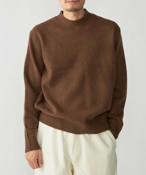 SHIPS / シップス ニット・セーター | SHIPS:〈手洗い可能〉7ゲージ ウール カシミヤ ボイル モックネック(キャメル)