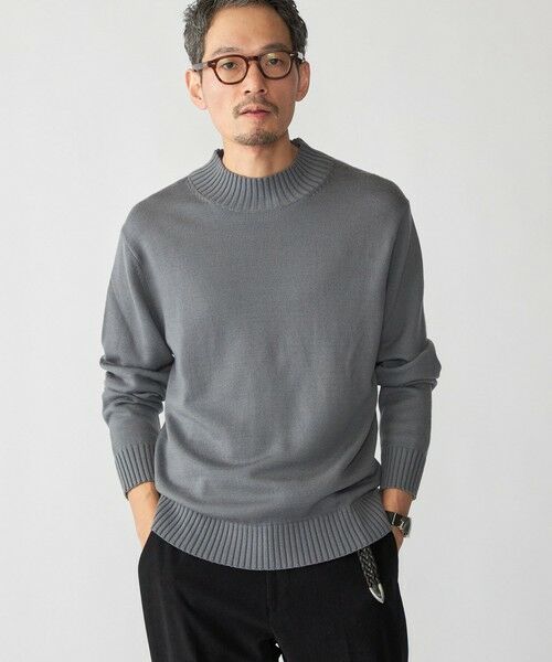 SHIPS / シップス ニット・セーター | SHIPS:〈手洗い可能〉9ゲージ コンフォート モックネック プルオーバー ニット | 詳細6