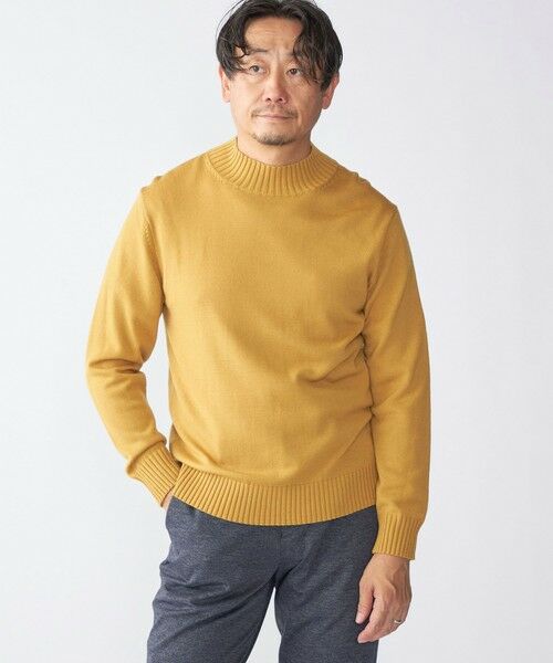 SHIPS / シップス ニット・セーター | SHIPS:〈手洗い可能〉9ゲージ コンフォート モックネック プルオーバー ニット | 詳細21