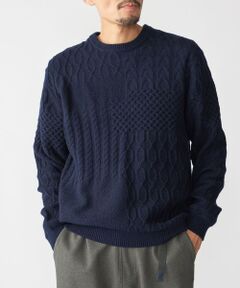 SHIPS / シップス ニット・セーター | SHIPS: 〈手洗い可能〉コットン ウール アラン プルオーバー ニット