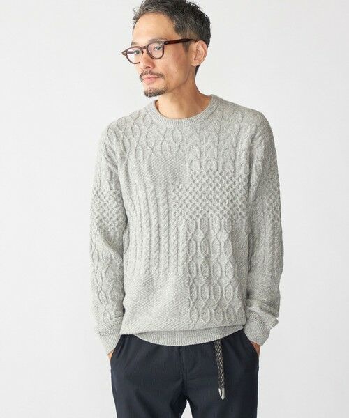SHIPS / シップス ニット・セーター | SHIPS: 〈手洗い可能〉コットン ウール アラン プルオーバー ニット | 詳細2