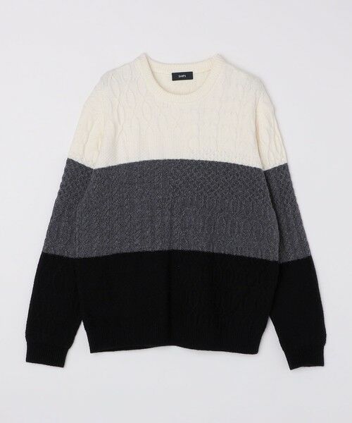 SHIPS / シップス ニット・セーター | SHIPS: 〈手洗い可能〉コットン ウール アラン プルオーバー ニット | 詳細7