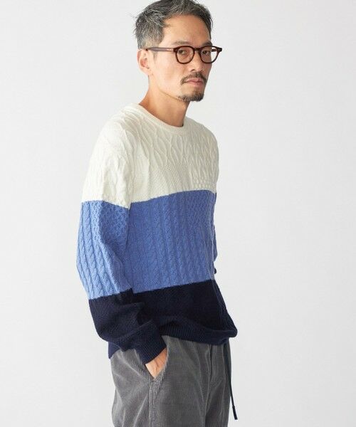 SHIPS / シップス ニット・セーター | SHIPS: 〈手洗い可能〉コットン ウール アラン プルオーバー ニット | 詳細16