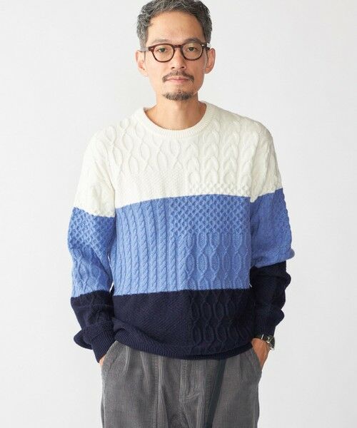 SHIPS / シップス ニット・セーター | SHIPS: 〈手洗い可能〉コットン ウール アラン プルオーバー ニット | 詳細13