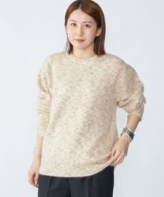 SHIPS / シップス ニット・セーター | 【WEB限定】SHIPS:〈手洗い可能〉カラー ネップ ワッフル クルーネック ニット