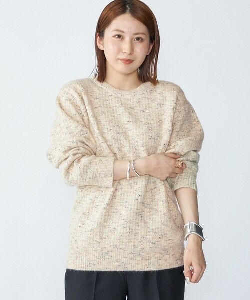 SHIPS / シップス ニット・セーター | 【WEB限定】SHIPS:〈手洗い可能〉カラー ネップ ワッフル クルーネック ニット | 詳細7