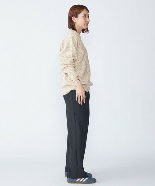 SHIPS / シップス ニット・セーター | 【WEB限定】SHIPS:〈手洗い可能〉カラー ネップ ワッフル クルーネック ニット | 詳細4