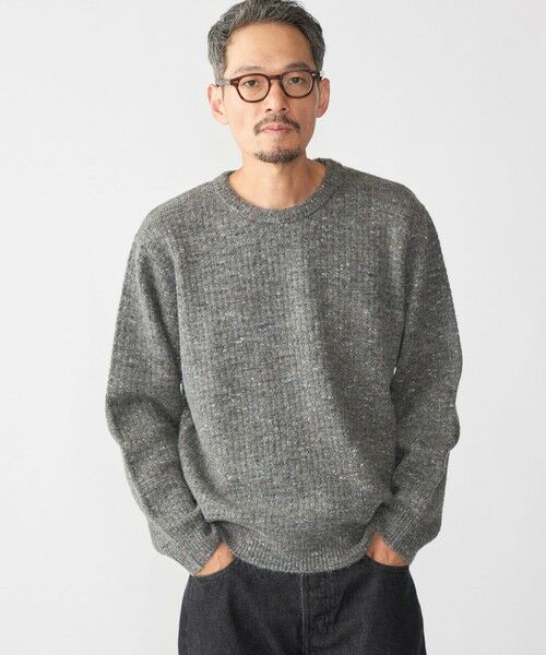 SHIPS / シップス ニット・セーター | 【WEB限定】SHIPS:〈手洗い可能〉カラー ネップ ワッフル クルーネック ニット | 詳細22