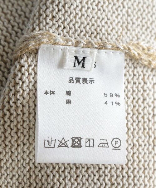 SHIPS / シップス ニット・セーター | 【SHIPS別注】Rencontrant: リネン クルーネック ニットTシャツ | 詳細8