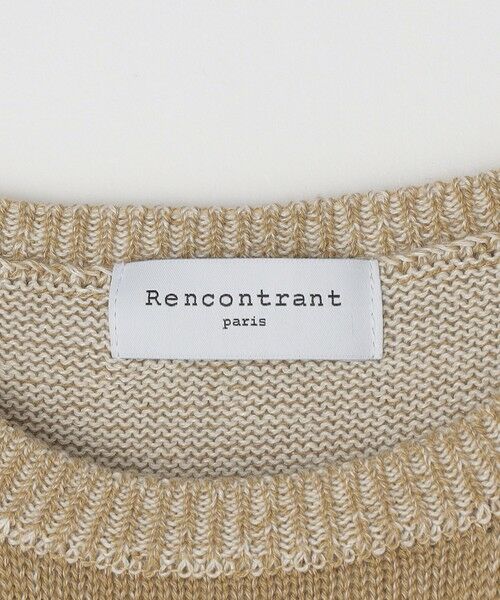 SHIPS / シップス ニット・セーター | 【SHIPS別注】Rencontrant: リネン クルーネック ニットTシャツ | 詳細6