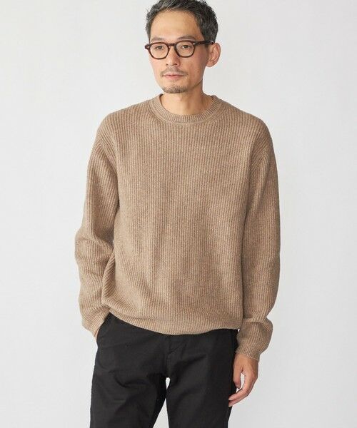 SHIPS / シップス ニット・セーター | SHIPS: 〈手洗い可能〉7ゲージ ブラッシュド クルーネック プルオーバー | 詳細7