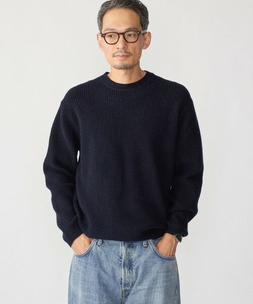 SHIPS / シップス ニット・セーター | SHIPS: 〈手洗い可能〉7ゲージ ブラッシュド クルーネック プルオーバー | 詳細24