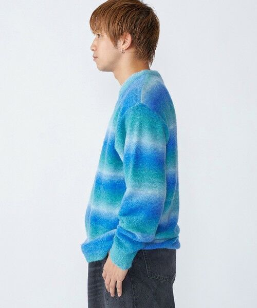 SHIPS / シップス ニット・セーター | City Ambient Products: 〈手洗い可能〉グラデーション オンブレ ボーダー クルーネック ニット | 詳細6