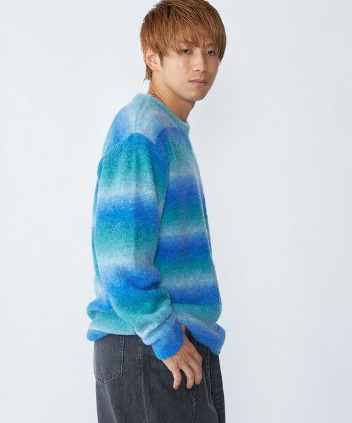 SHIPS / シップス ニット・セーター | City Ambient Products: 〈手洗い可能〉グラデーション オンブレ ボーダー クルーネック ニット | 詳細8